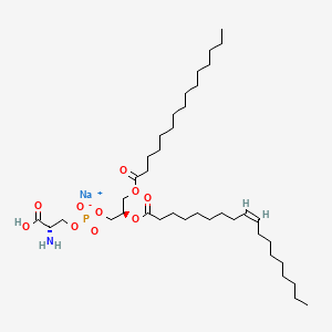 sodium;[(2S)-2-amino-2-carboxyethyl] [(2R)-2-[(Z)-octadec-9-enoyl]oxy-3-pentadecanoyloxypropyl] phosphate