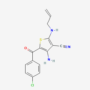 2-(Allylamino)-4-amino-5-(4-chlorobenzoyl)thiophene-3-carbonitrile