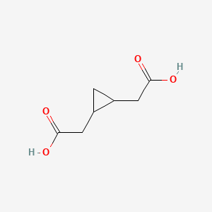 molecular formula C7H10O4 B1206277 1,2-Cyclopropanediacetic acid CAS No. 54010-19-4
