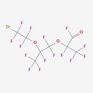 molecular formula C8BrF15O3 B12062786 8-Bromoperfluoro(2,5-dimethyl-3,6-dioxaoctanoyl) fluoride 