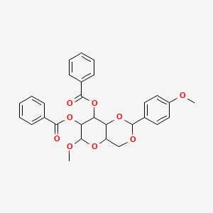 molecular formula C29H28O9 B12062788 Methyl-4,6-di-O-(4-methoxybenzylidene)-2,3-di-O-benzoyl-alpha-D-glucopyranoside 