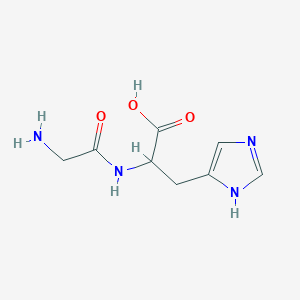 molecular formula C8H12N4O3 B12062811 Glycylhistidine 