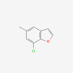 molecular formula C9H7ClO B12062829 7-Chloro-5-methyl-1-benzofuran 