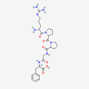 molecular formula C27H40N8O6 B12062841 H-DL-Arg-DL-Pro-DL-Pro-Gly-DL-Phe-OH 