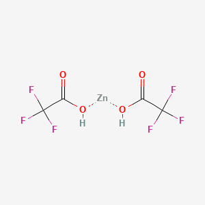 molecular formula C4H2F6O4Zn B12062845 Bis[(2,2,2-trifluoroacetyl)oxy]ZINC 