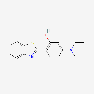 molecular formula C17H18N2OS B1206287 2-(2'-Hydroxy-4'-diethylaminophenyl)benzothiazole CAS No. 55489-32-2
