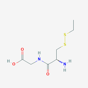 molecular formula C7H14N2O3S2 B12062875 3-(Ethyldisulfanyl)-L-alanylglycine CAS No. 63695-95-4