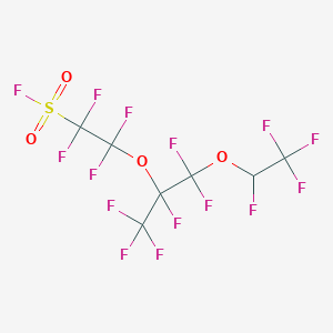 molecular formula C7HF15O4S B12062921 7H-Perfluoro-4-methyl-3,6-dioxaoctanesulfonyl fluoride CAS No. 75549-02-9