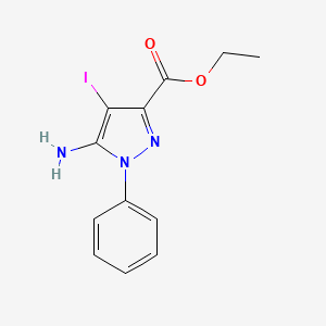 Ethyl 5-amino-4-iodo-1-phenyl-pyrazole-3-carboxylate