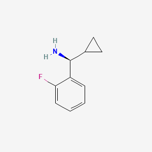 molecular formula C10H12FN B12062952 (S)-cyclopropyl(2-fluorophenyl)methanamine 