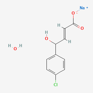 molecular formula C10H10ClNaO4 B12063016 Sodium (2E)-4-(4-chlorophenyl)-4-hydroxybut-2-enoate hydrate CAS No. 1049737-99-6