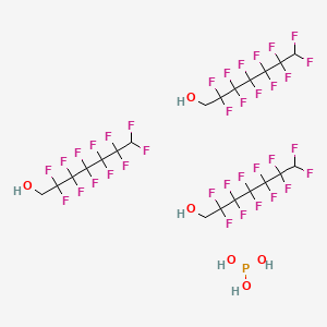 Phosphorous acid--2,2,3,3,4,4,5,5,6,6,7,7-dodecafluoroheptan-1-ol (1/3)