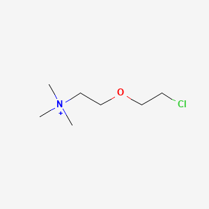 molecular formula C7H17ClNO+ B1206314 O-(2-Chloroethyl)choline CAS No. 74886-55-8