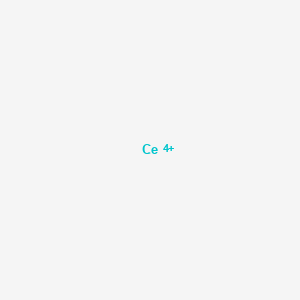 molecular formula Ce+4 B1206316 铈(4+) CAS No. 16065-90-0