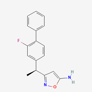 3-[(1S)-1-(2-Fluoro[1,1'-biphenyl]-4-yl)ethyl]-5-isoxazolamine