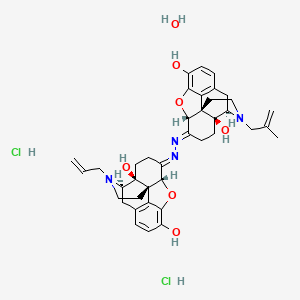 molecular formula C39H48Cl2N4O7 B12063196 Naloxonazine dihydrochloride hydrate 