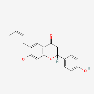 molecular formula C21H22O4 B1206321 7-O-甲基巴伐金 