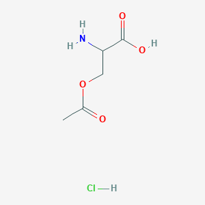 molecular formula C5H10ClNO4 B12063225 O-Acetyl-D-serine hydrochloride 