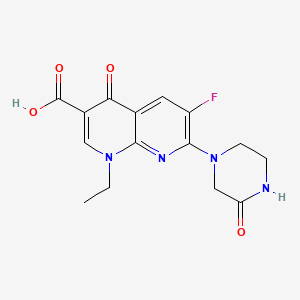 molecular formula C15H15FN4O4 B1206326 4-Oxo-enoxacin CAS No. 87939-12-6