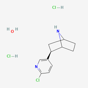 (2R)-2-(6-chloropyridin-3-yl)-7-azabicyclo[2.2.1]heptane;hydrate;dihydrochloride