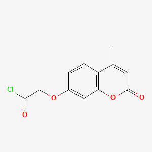 molecular formula C12H9ClO4 B1206328 7-(Chlorocarbonylmethoxy)-4-methylcoumarin CAS No. 91454-65-8