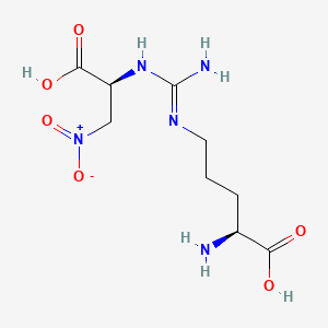 molecular formula C9H17N5O6 B1206329 Nitro-argininosuccinate CAS No. 92117-83-4