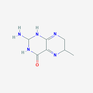 molecular formula C7H11N5O B12063295 2-Amino-6-methyl-2,3,6,7-tetrahydro-1H-pteridin-4-one 