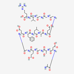 molecular formula C63H97N19O26 B12063338 Fibrinopeptide A, human 