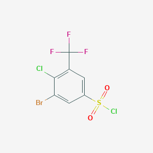 3-Bromo-4-chloro-5-(trifluoromethyl)benzenesulfonyl chloride