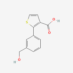 molecular formula C12H10O3S B12063368 2-[3-(Hydroxymethyl)phenyl]thiophene-3-carboxylic acid CAS No. 776312-23-3