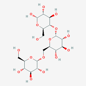 (2R,3S,4S,5R,6S)-2-(hydroxymethyl)-6-[[(2R,3S,4S,5R,6R)-3,4,5-trihydroxy-6-[(2R,3S,4R,5R,6S)-4,5,6-trihydroxy-2-(hydroxymethyl)oxan-3-yl]oxyoxan-2-yl]methoxy]oxane-3,4,5-triol