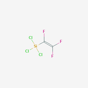 molecular formula C2Cl3F3Si B12063439 Silane, trichloro(trifluoroethenyl)- CAS No. 359-51-3