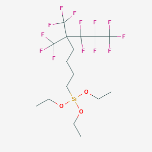 Triethoxy[5,5-bis(trifluoromethyl)-6,6,7,7,8,8,8-heptafluorooctyl]silane