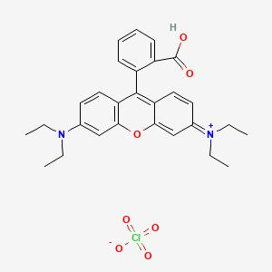 9-(2-Carboxyphenyl)-3,6-bis(diethylamino)xanthylium perchlorate