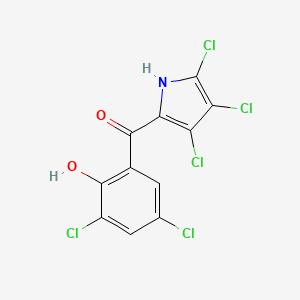 molecular formula C11H4Cl5NO2 B1206349 吡咯霉素 D CAS No. 81910-07-8