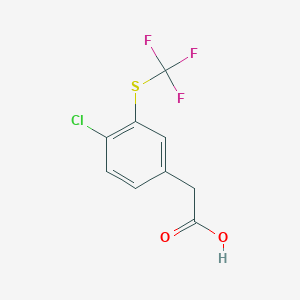 4-Chloro-3-(trifluoromethylthio)phenylacetic acid