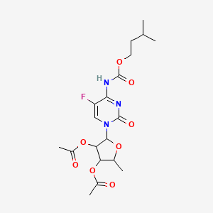 [4-Acetyloxy-5-[5-fluoro-4-(3-methylbutoxycarbonylamino)-2-oxopyrimidin-1-yl]-2-methyloxolan-3-yl] acetate