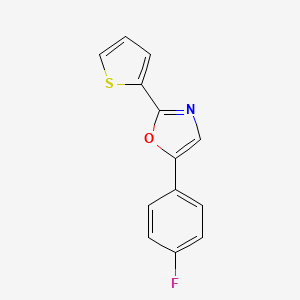 molecular formula C13H8FNOS B1206357 5-(4-氟苯基)-2-噻吩-2-氧唑 