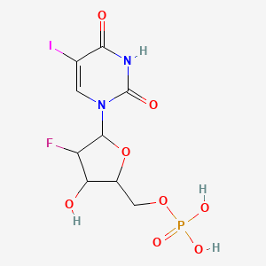 [4-Fluoro-3-hydroxy-5-(5-iodo-2,4-dioxopyrimidin-1-yl)oxolan-2-yl]methyl dihydrogen phosphate