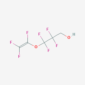 molecular formula C5H3F7O2 B12063611 2,2,3,3-Tetrafluoro-3-(1,2,2-trifluoroethenyloxy)-propan-1-ol 