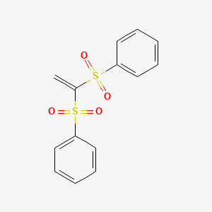 molecular formula C14H12O4S2 B1206362 1,1-双(苯磺酰基)乙烯 CAS No. 39082-53-6