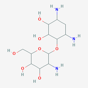 5-Amino-6-(4,6-diamino-2,3-dihydroxycyclohexyl)oxy-2-(hydroxymethyl)oxane-3,4-diol