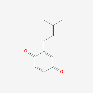 molecular formula C11H12O2 B1206375 2-Prenyl-1,4-benzoquinone CAS No. 5594-02-5