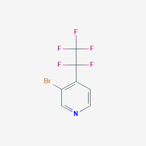 molecular formula C7H3BrF5N B12063775 3-Bromo-4-(pentafluoroethyl)pyridine 