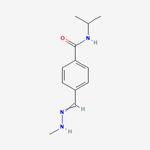 molecular formula C12H17N3O B1206379 N-Isopropyl-alpha-(2-methylhydrazino)-4-toluamide CAS No. 20566-17-0