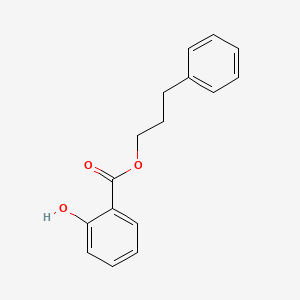 molecular formula C16H16O3 B1206380 3-苯基丙基水杨酸酯 CAS No. 24781-13-3