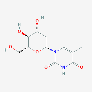 molecular formula C11H16N2O6 B1206385 Deoxyglucopyranosylthymine CAS No. 5116-45-0