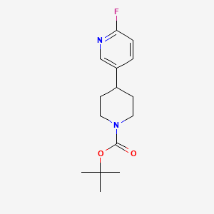 molecular formula C15H21FN2O2 B12063858 Tert-butyl 4-(6-fluoropyridin-3-YL)piperidine-1-carboxylate CAS No. 741683-17-0