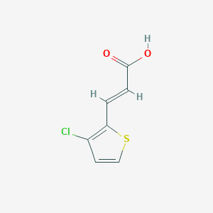 molecular formula C7H5ClO2S B12063885 3-(3-Chlorothiophen-2-yl)acrylic acid 