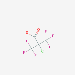 molecular formula C5H3ClF6O2 B12063940 Methyl 2-chloro-3,3,3-trifluoro-2-(trifluoromethyl)propanoate 